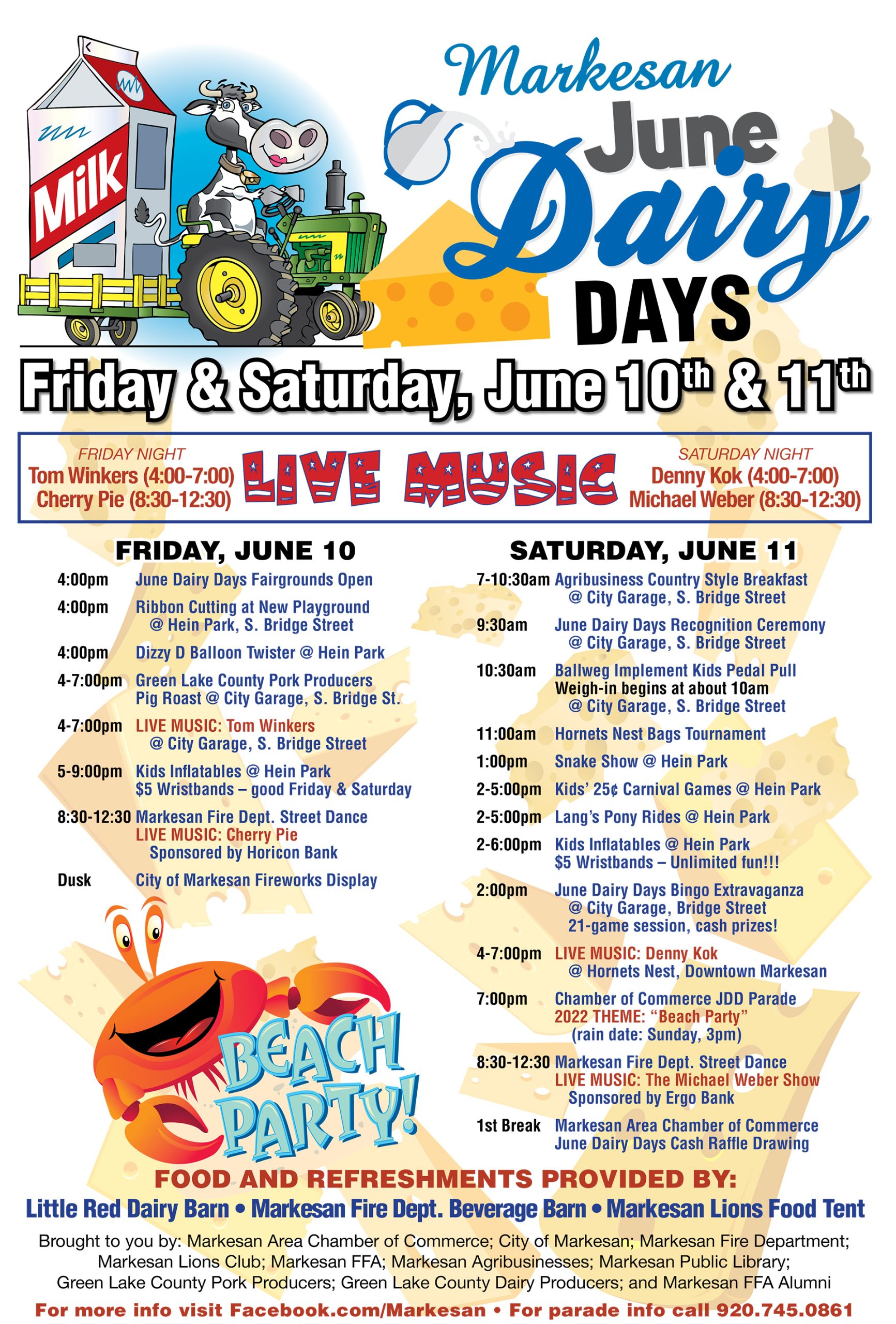 June Dairy Days Markesan Area Chamber of Commerce